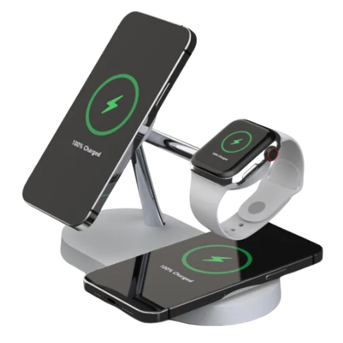 Wireless Charging Station Dock for Iphones Apple Watch Android 