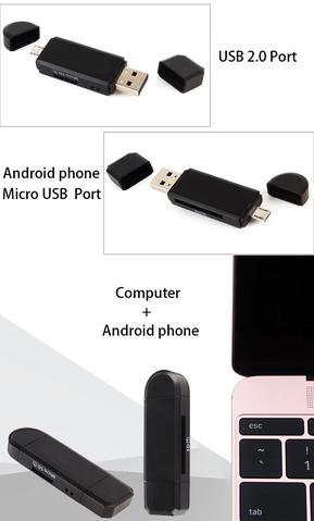 Micro USB Card Reader 2-in-1 Quick Data Transfer Solution - My Store