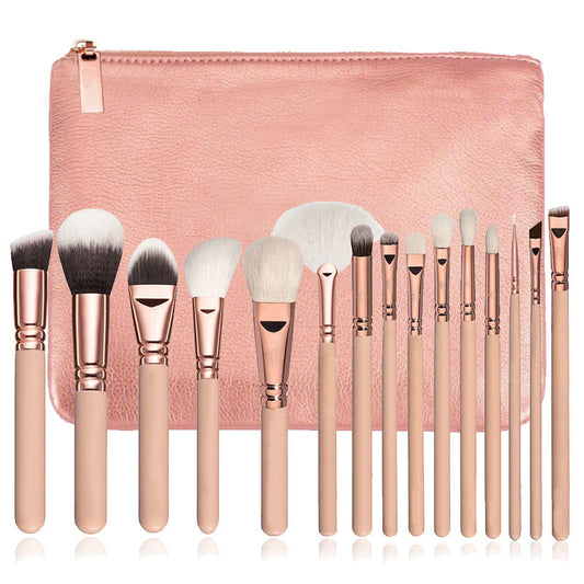 Make-up Brush Set With Bag 15 Piece Multi-function Tools