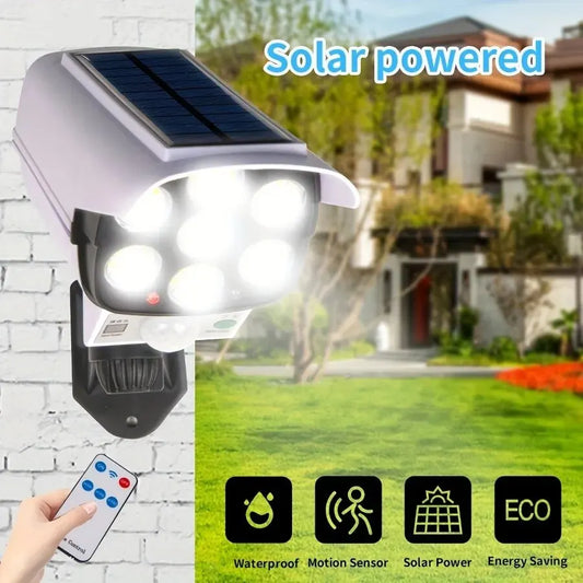 Solar Floodlight with 77 LED Motion Sensor for Security - My Store